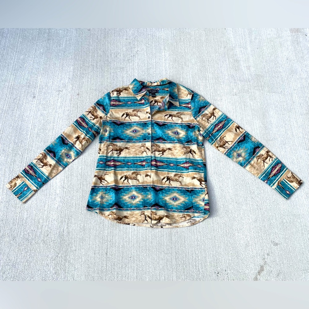 Bit and Bridle Button Up